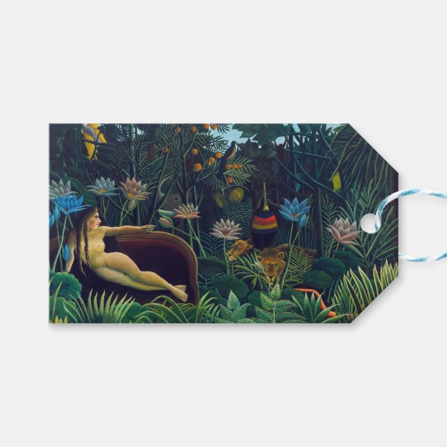 Henri Rousseau - Dream / Le Reve Presentetikett (Framsidan (Horisontell))