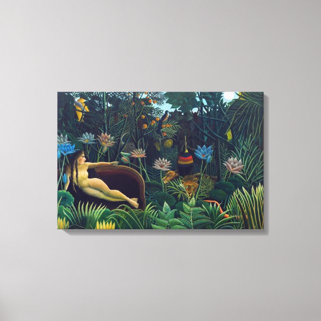 Henri Rousseau - Drömmen / Le Rêve Canvastryck (Framsida)