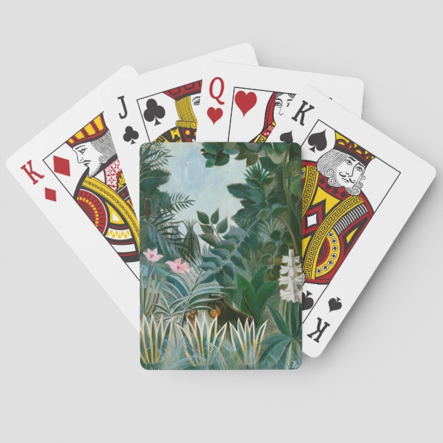Henri Rousseau - Ekvatorialguinea Jungle Casinokort (Baksidan)