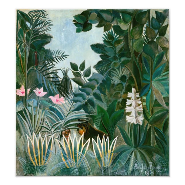 Henri Rousseau - Ekvatorialguinea Jungle Fototryck (Framsidan)