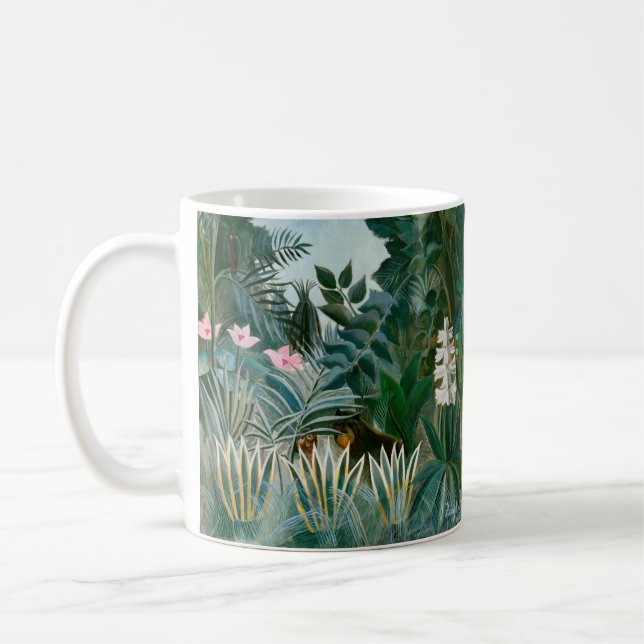 Henri Rousseau - Ekvatorialguinea Jungle Kaffemugg (Vänster)