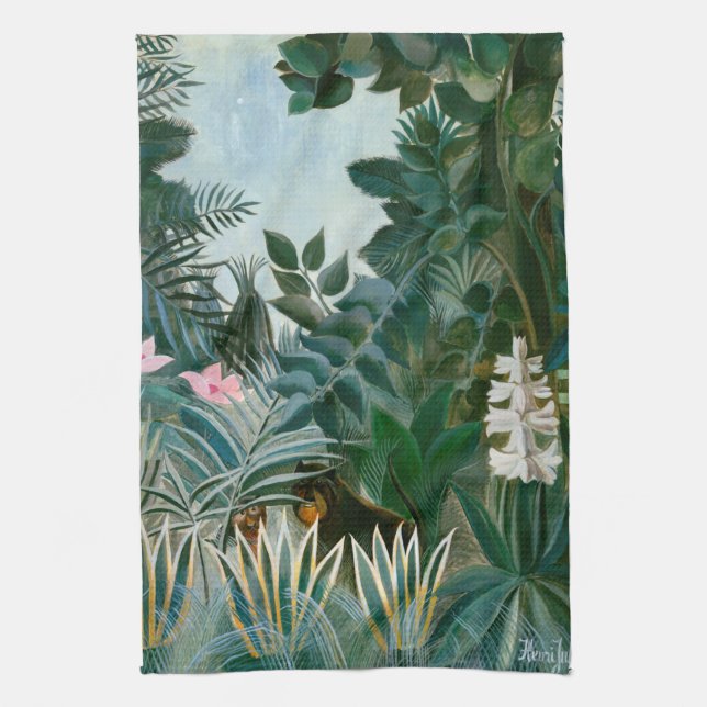 Henri Rousseau - Ekvatorialguinea Jungle Kökshandduk (Vertikal)