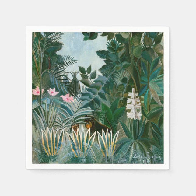 Henri Rousseau - Ekvatorialguinea Jungle Pappersservett (Framsidan)