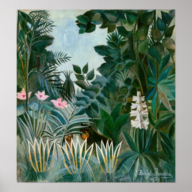 Henri Rousseau - Ekvatorialguinea Jungle Poster (Framsidan)