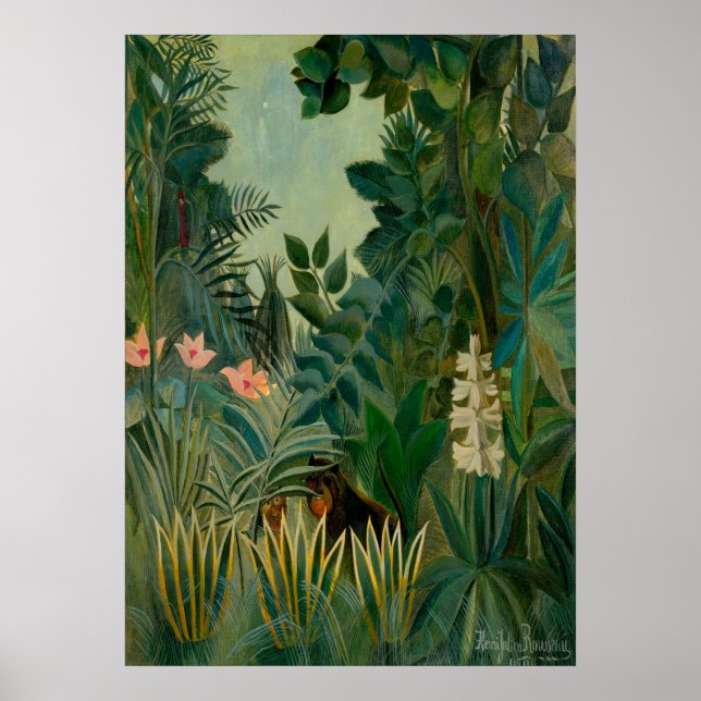 Henri Rousseau - Ekvatorialguinea Jungle Poster (Framsidan)