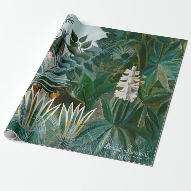 Henri Rousseau - Ekvatorialguinea Jungle Presentpapper (Utrullad)