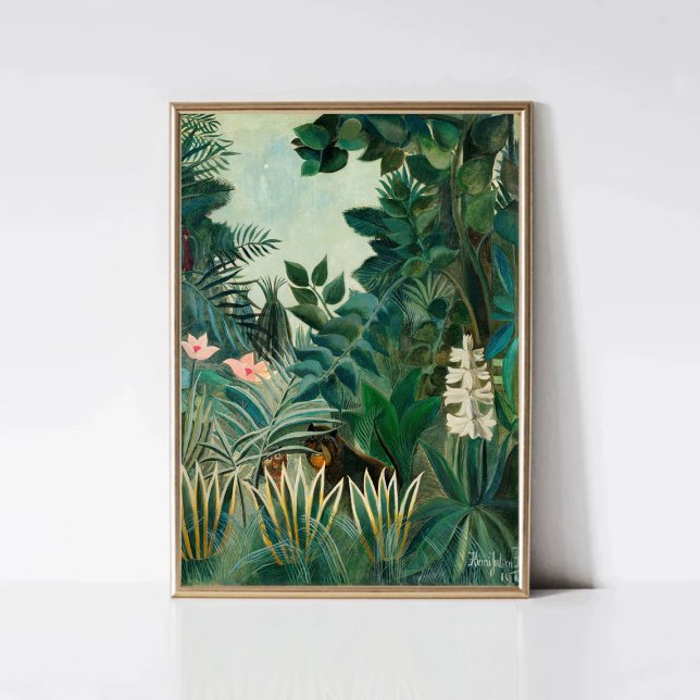 Henri Rousseau, Ekvatorialguinea Jungle | Tropik a Poster (Skapare uppladdad)