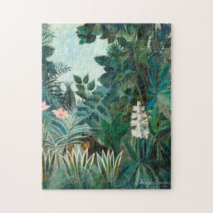 Henri Rousseau Ekvatorialgule Botanical Gar Pussel