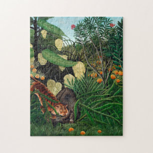 Henri Rousseau Ekvatorialgule Botanical Gar Pussel