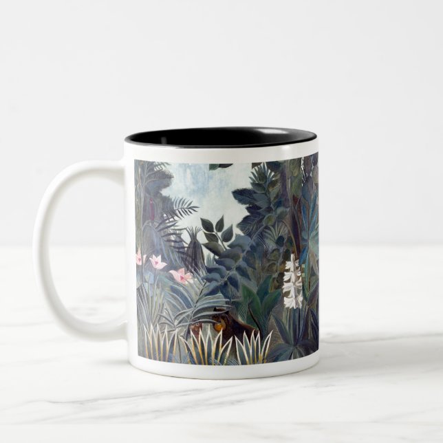 Henri Rousseau Equatorial Jungle Två-Tonad Mugg (Vänster)