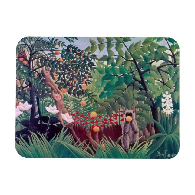 Henri Rousseau - Exotic Landscape Magnet (Horisontell)