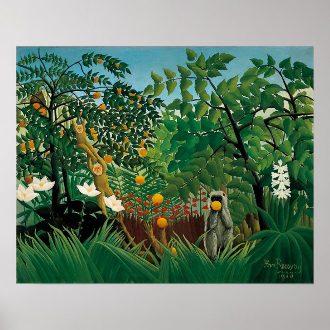 Henri Rousseau Exotic Ligcape Poster (Framsidan)