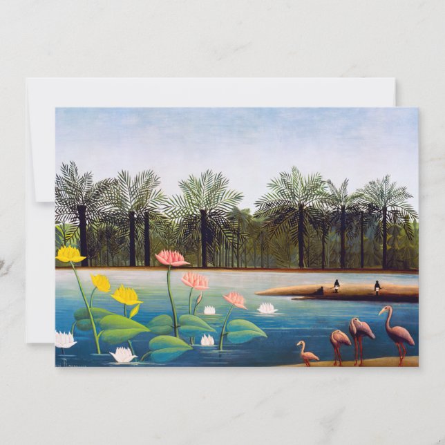 Henri Rousseau - Flamingoes Inbjudningar (Framsida)