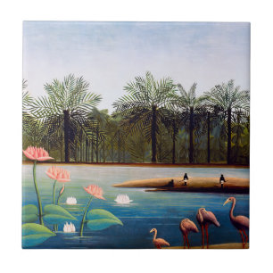 Henri Rousseau - Flamingoes Kakelplatta