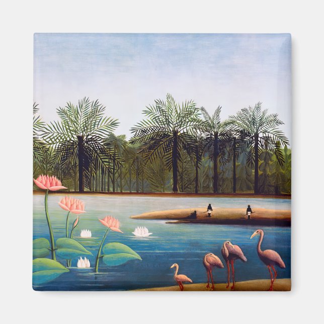 Henri Rousseau - Flamingoes Magnet (Framsidan)