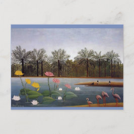 Henri Rousseau, Flamingoes Painting Vykort