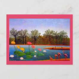 Henri Rousseau, Flamingoes Painting Vykort