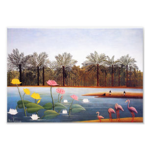 Henri Rousseau Flamingoestryck Fototryck