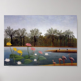 Henri Rousseau Flamingos Poster