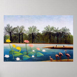 Henri Rousseau - Flamingosarna Poster