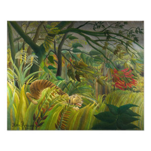 Henri Rousseau - Förvånad! Fototryck