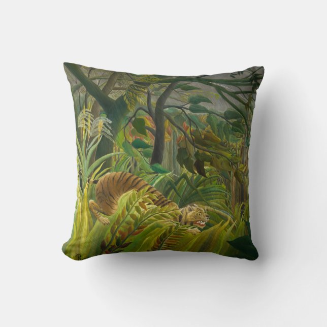 Henri Rousseau - förvånad! Kudde (Framsida)