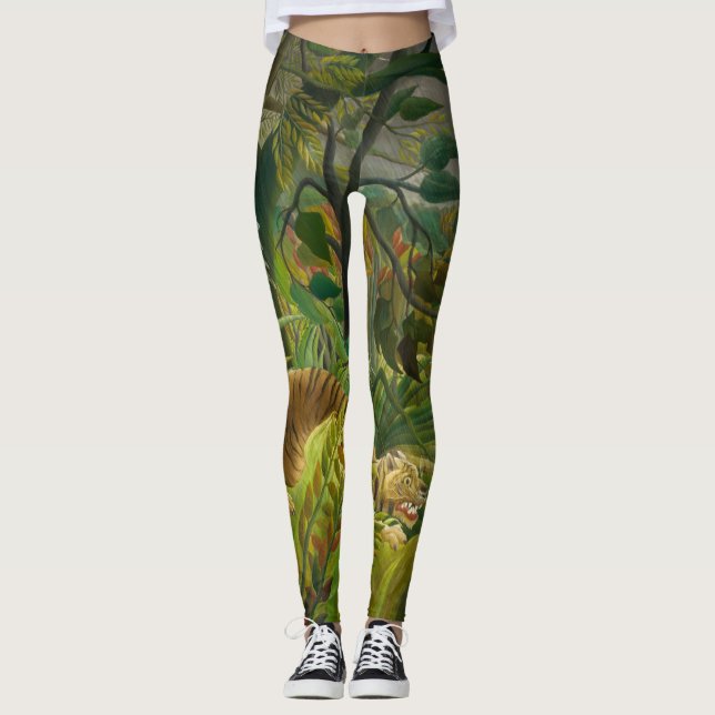 Henri Rousseau - förvånad! Leggings (Framsida)