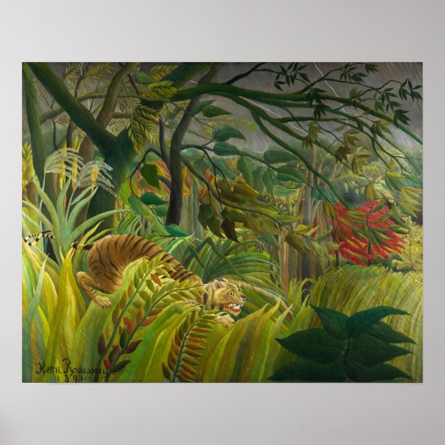 Henri Rousseau - förvånad! Poster (Framsidan)