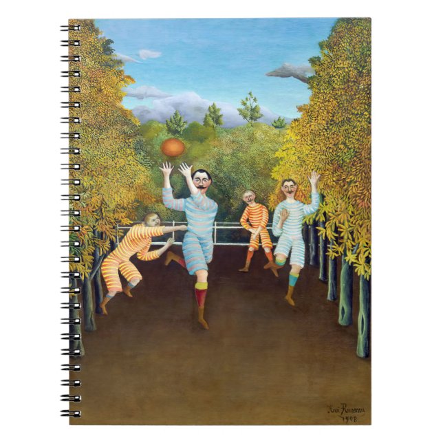 Henri Rousseau - Fotbollsspelare Anteckningsbok (Framsidan)