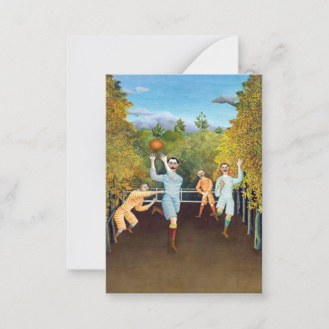 Henri Rousseau - Fotbollsspelare Anteckningskort (Framsida)