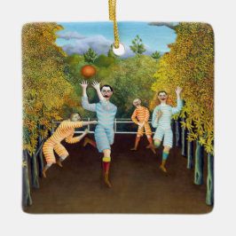 Henri Rousseau - Fotbollsspelare Julgransprydnad Keramik