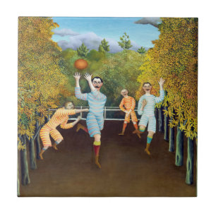 Henri Rousseau - Fotbollsspelare Kakelplatta
