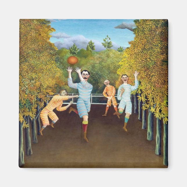 Henri Rousseau - Fotbollsspelare Magnet (Framsidan)