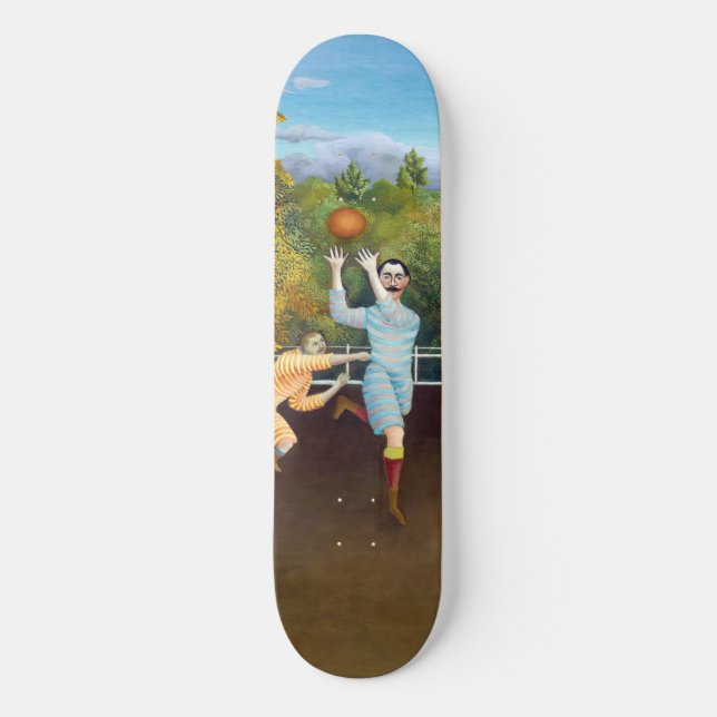 Henri Rousseau - Fotbollsspelare Mini Skateboard Bräda 18,5 Cm (Framsida)