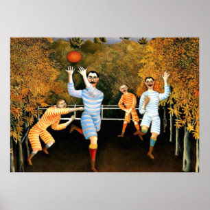 Henri Rousseau - Fotbollsspelare Poster