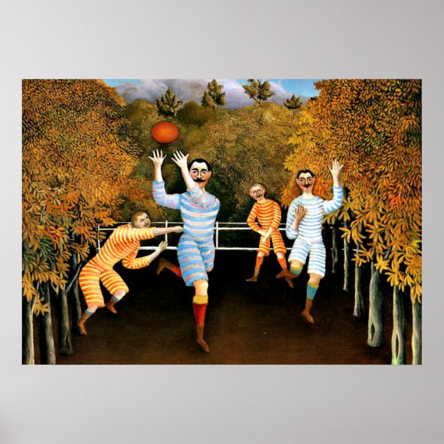 Henri Rousseau - Fotbollsspelare Poster (Framsidan)