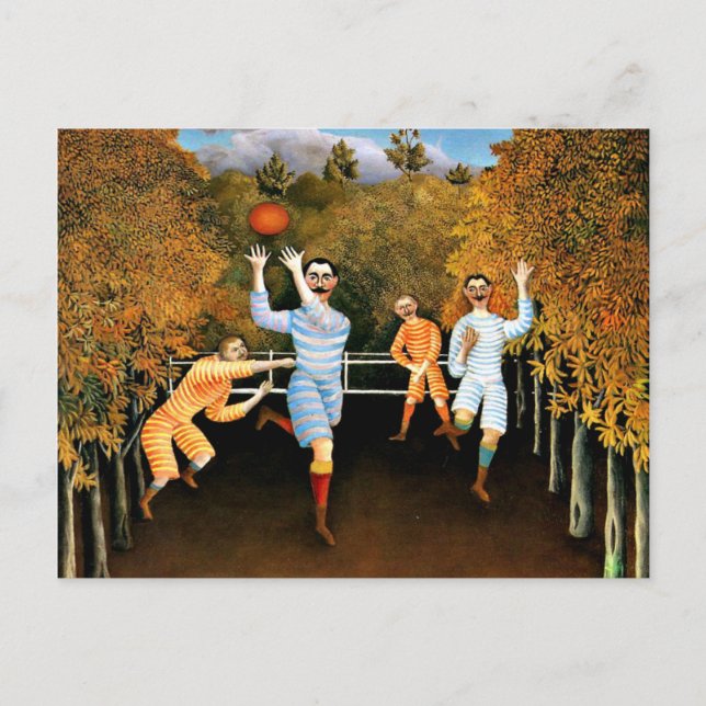 Henri Rousseau - Fotbollsspelare Vykort (Framsida)