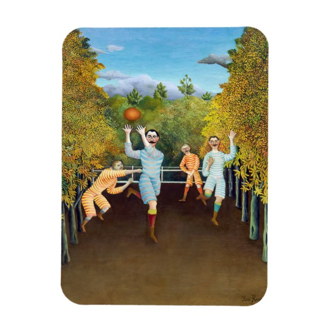 Henri Rousseau - Fotbollsspelarna Magnet (Vertikal)