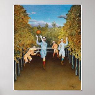 Henri Rousseau - fotbollsspelarna Poster