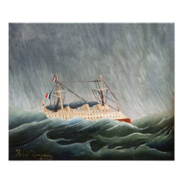 Henri Rousseau - Frakten i Tempest Fototryck