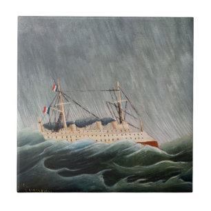 Henri Rousseau - Frakten i Tempest Kakelplatta
