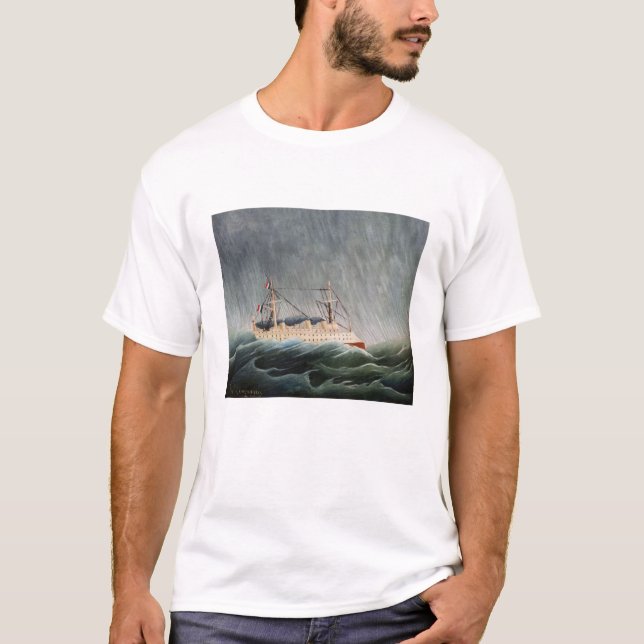 Henri Rousseau - Frakten i Tempest T Shirt (Framsida)