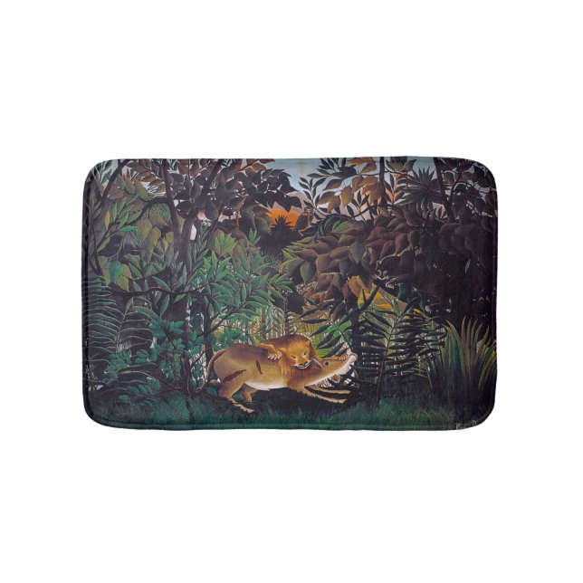 Henri Rousseau - Hungriga Lejona Badrumsmatta (Framsidan)