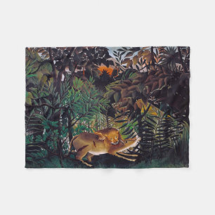 Henri Rousseau - Hungriga Lejona Fleecefilt