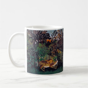 Henri Rousseau - Hungriga Lejona Kaffemugg