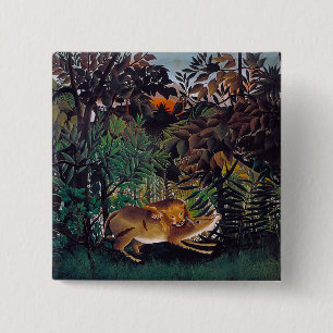 Henri Rousseau - Hungriga Lejona Knapp