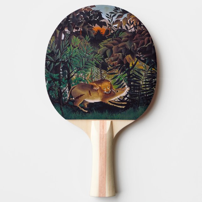 Henri Rousseau - Hungriga Lejona Pingisracket (Framsidan)