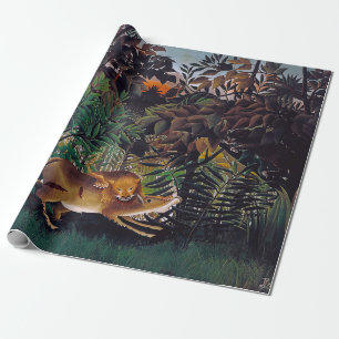 Henri Rousseau - Hungriga Lejona Presentpapper