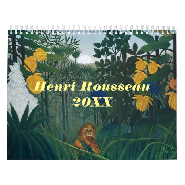 Henri Rousseau Jungle Animal 2024 Kalender (Omslag)