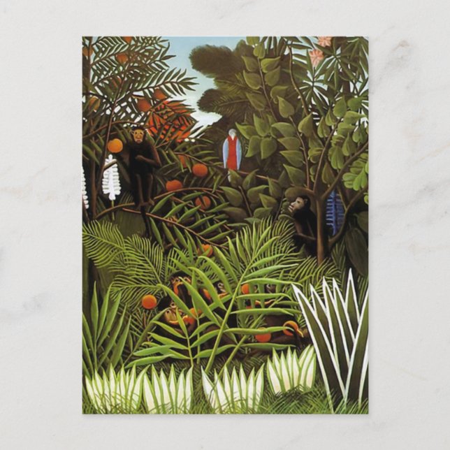 Henri Rousseau - Jungle Ligcape Vykort (Framsida)